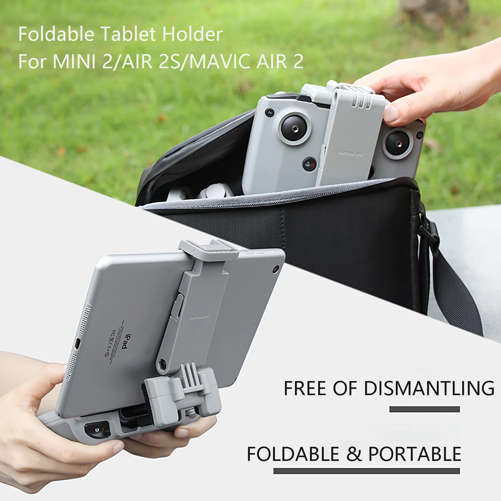 

Foldable Expansion Bracket Tablet Clip Holder Remote Control Phone Mount for DJI Air 2S/Mini 2/Mavic Air 2 Accessories