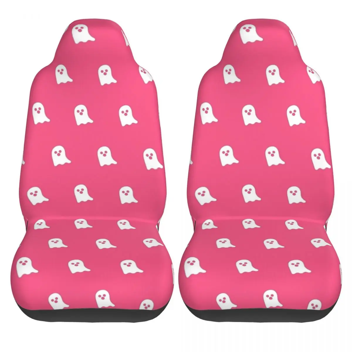 Pink Ghosts Halloween Universal Car Seat Cover Protector Interior Accessories For SUV Car Seat Covers Polyester Hunting