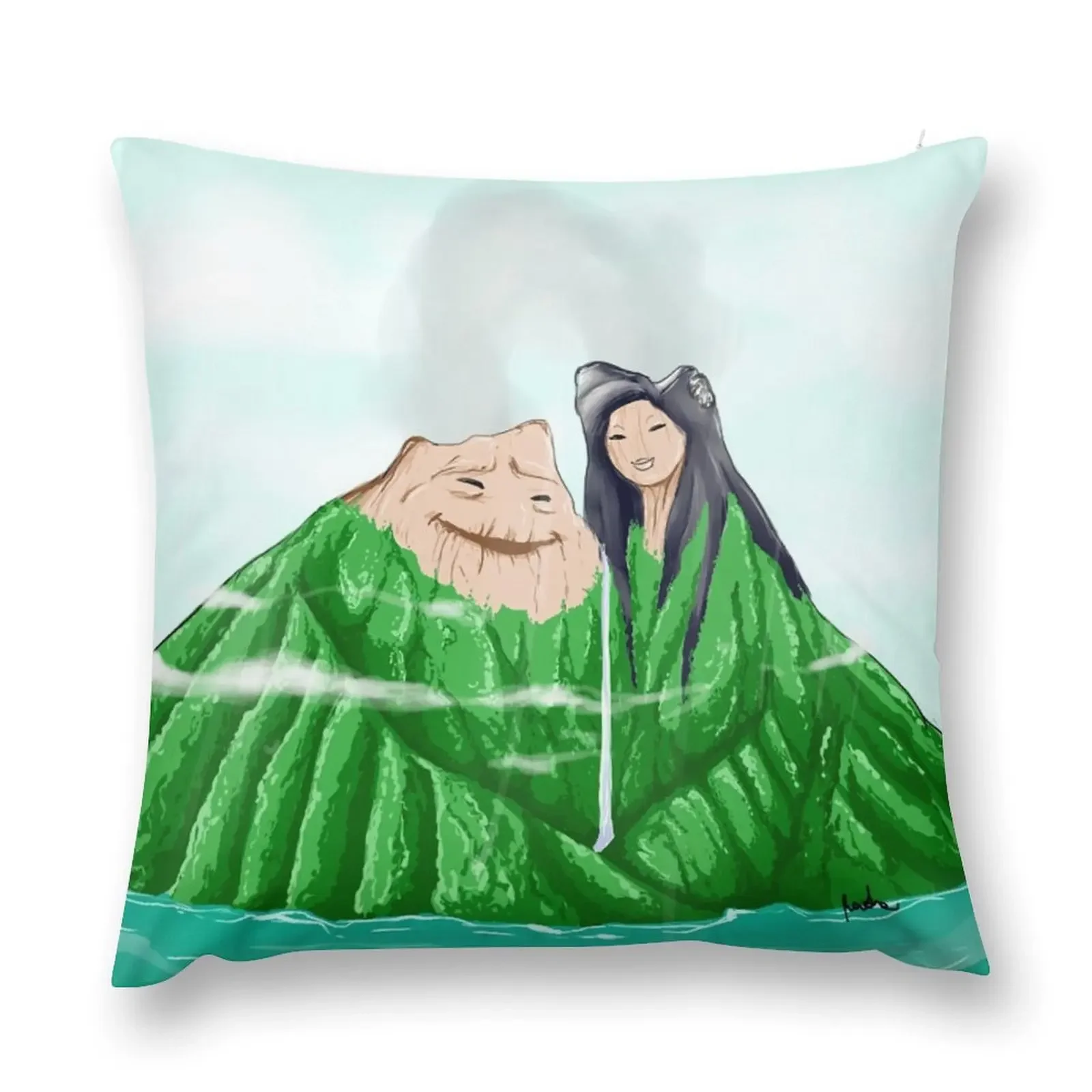 Someone to lava Throw Pillow Anime Decorative Cover For Living Room pillow