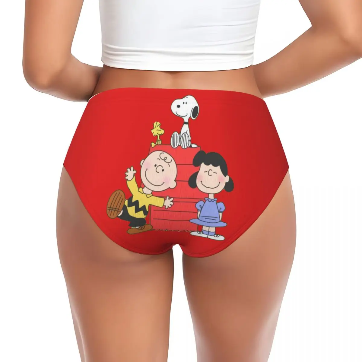 Custom Women's Cute Snoopys Panties Comfort Cartoon Briefs Underwear