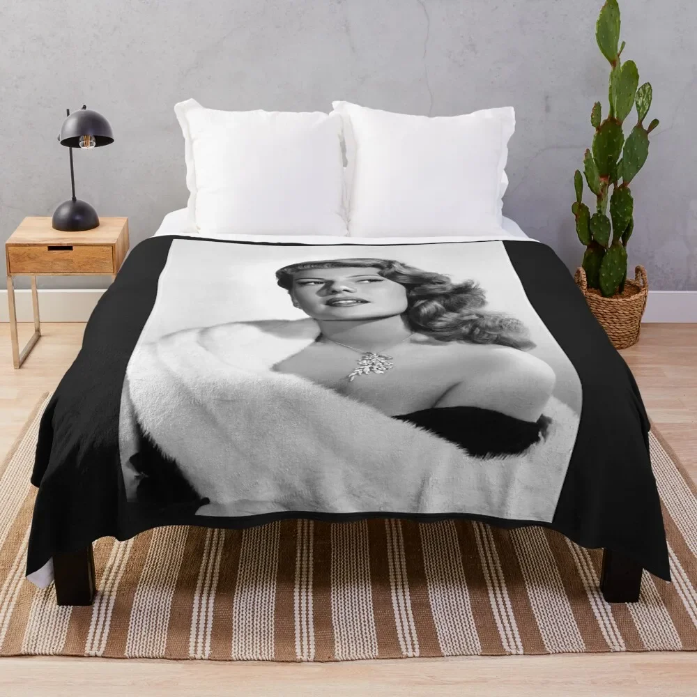 

Rita Hayworth Classic T-Shirt Throw Blanket valentine gift ideas Baby Blankets