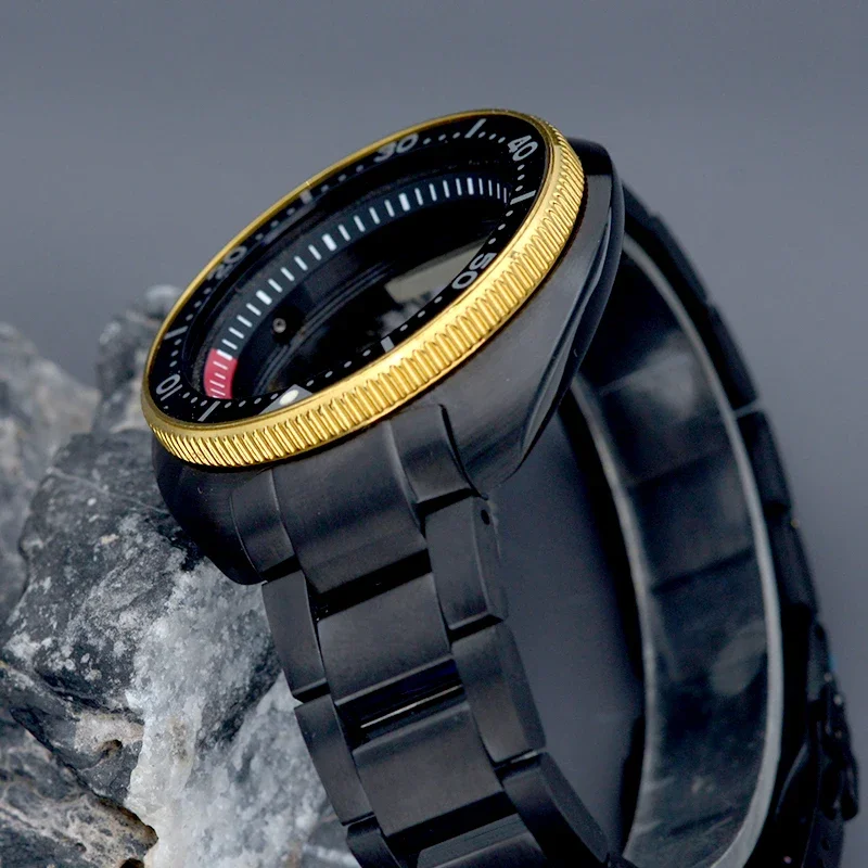 

Design Turtle Abalone Dive SKX6105 6309 Watch Case Fit Japan NH35 NH36A 7S 4R Movement With Stainless Steel Bracelet Repair