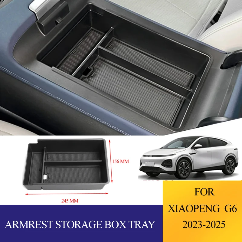ABS Armrest Storage Box For Xpeng G6 2023-2025 Holder Dashboard Organizer Tray Car Interior Accessories