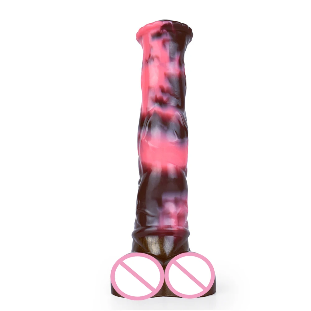 Silicone Dildo Cavalo Enorme com Ventosa, Plug Anal, Masturbadores Femininos, Pênis Animal Realista, Ferramentas Sexuais, Brinquedos Eróticos com Mãos Livres