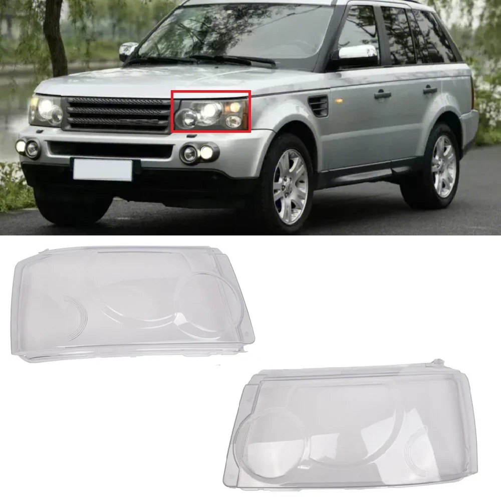 

Car Headlight Clear Lens Headlamp Clear Cover For Land Rover Range Rover Sport 2006 2007 2008 2009