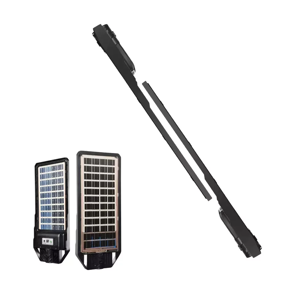 Panel solar de doble panel led, farola chip de todo en uno, 100w, 200w, 300w, 400w