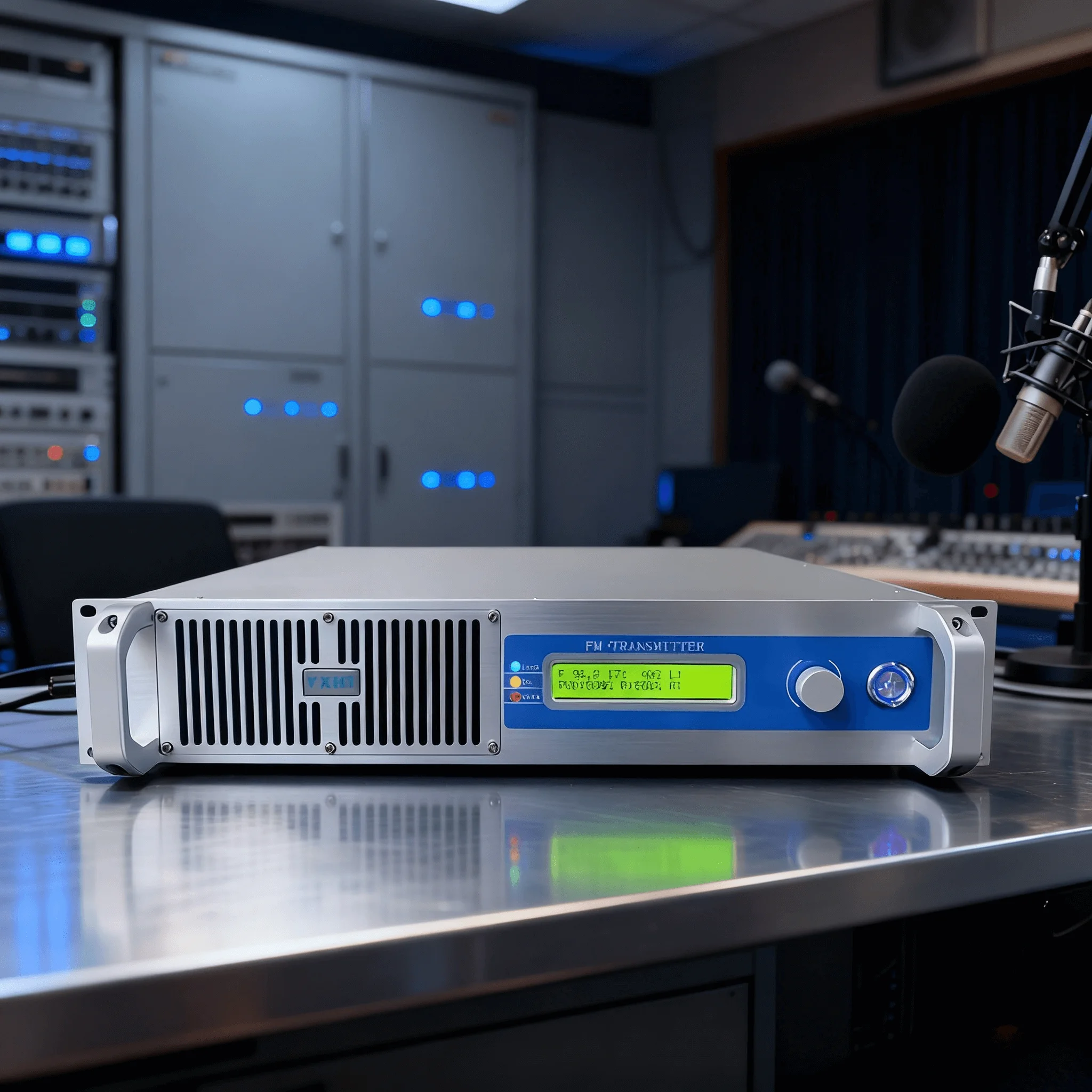 

300W FM Transmitter Dual Voltage 110V/220V - High Sales, Power "W" Display, for School/Radio, SCA/RDS Inputs, Stable Operation