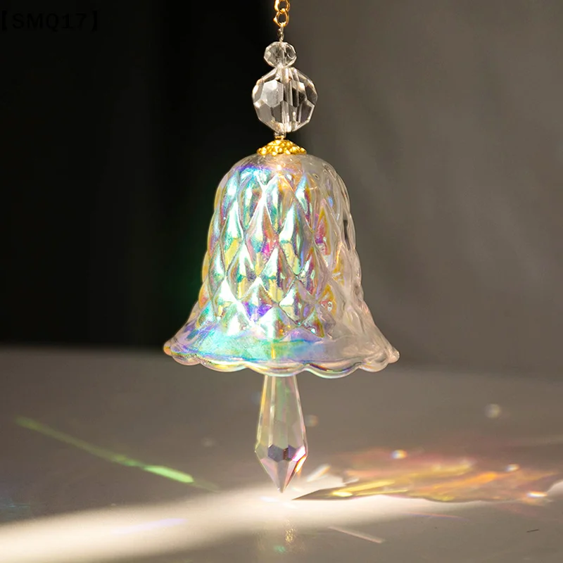 Crystal Wind Chimes Hanging Suncatcher Wind Music Bell Glass Prism Rainbow Maker Car Pendant Window Garden Decoration【SMQ】 view 5