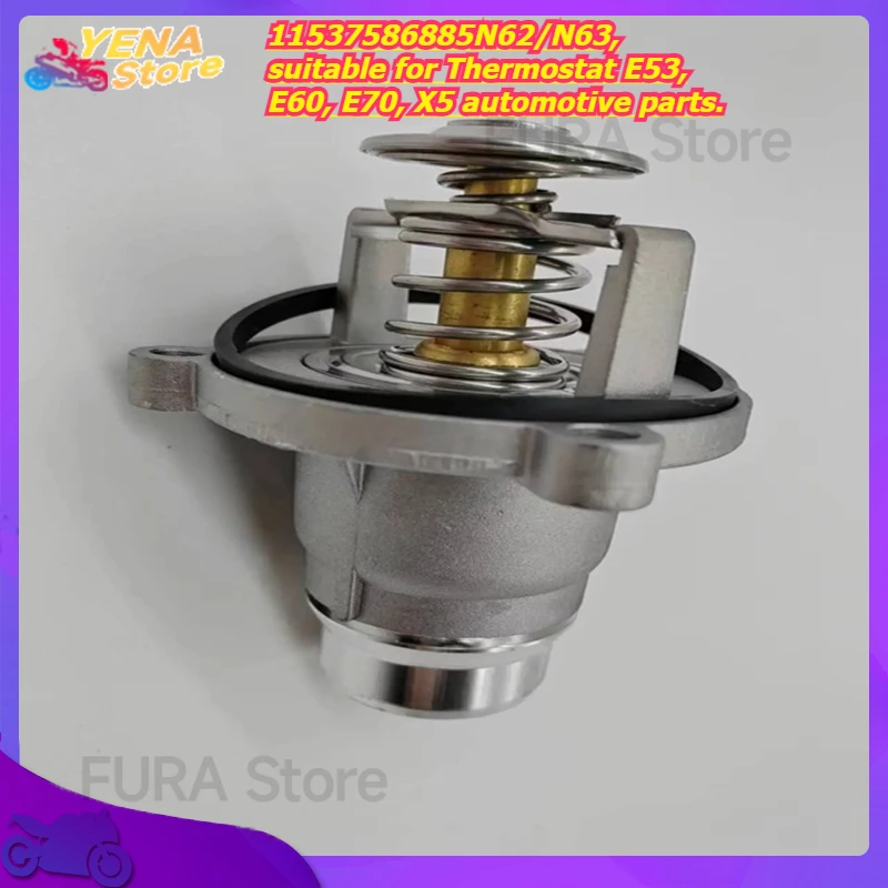 

Cooling regulator housing with thermostat, 11537586885N62/N63, suitable for Thermostat E53, E60, E70, X5 automotive parts.