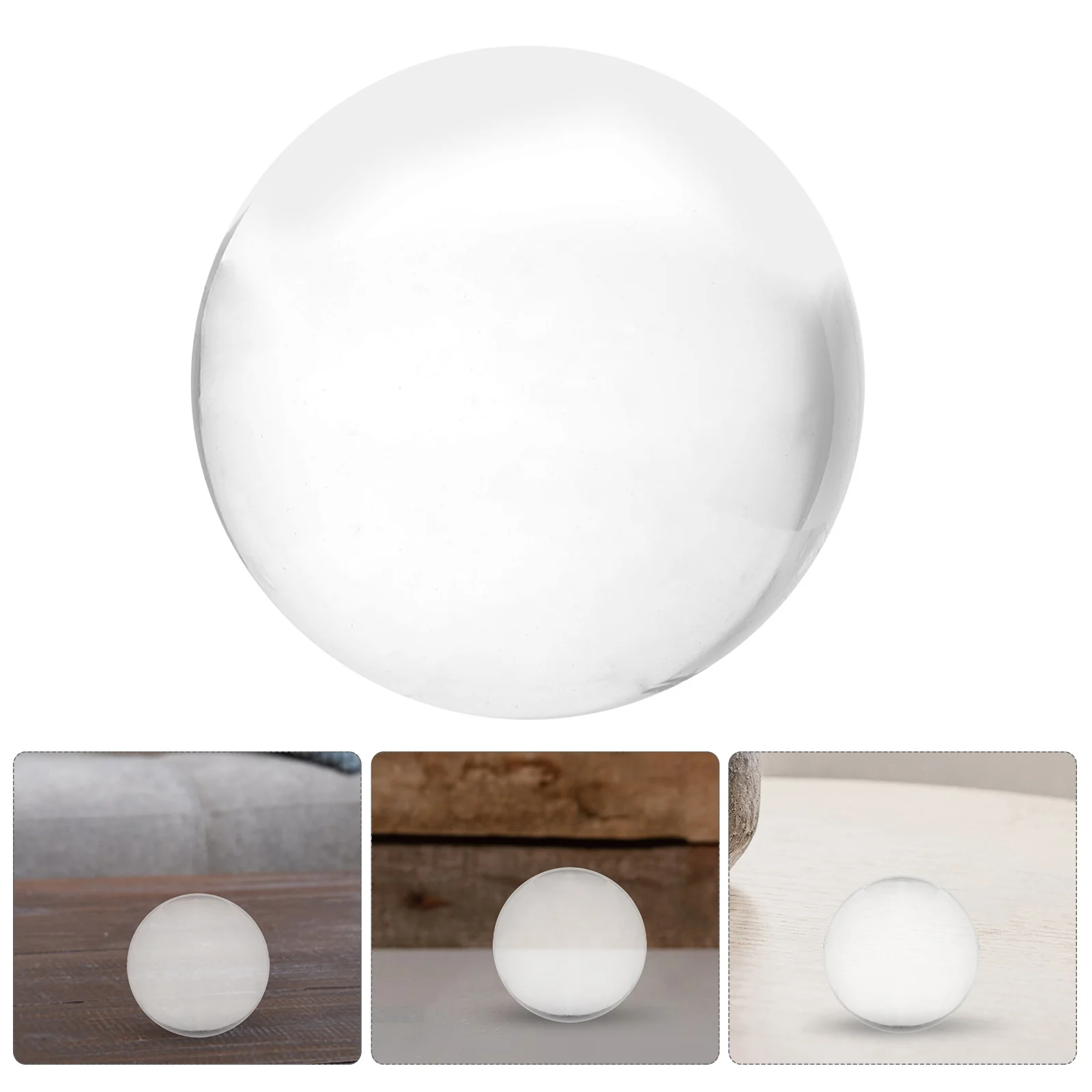 

3cm Transparent White Crystal Ball Sphere Photography Prop Creative Photography Feng Shui Meditation Decorative Home Office