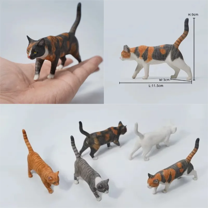 

JXK 1/6 Scale Simulation Resin Felis Catus Animal Model Cute Cat Small Prop Model for 12" Action Figure Display Toys