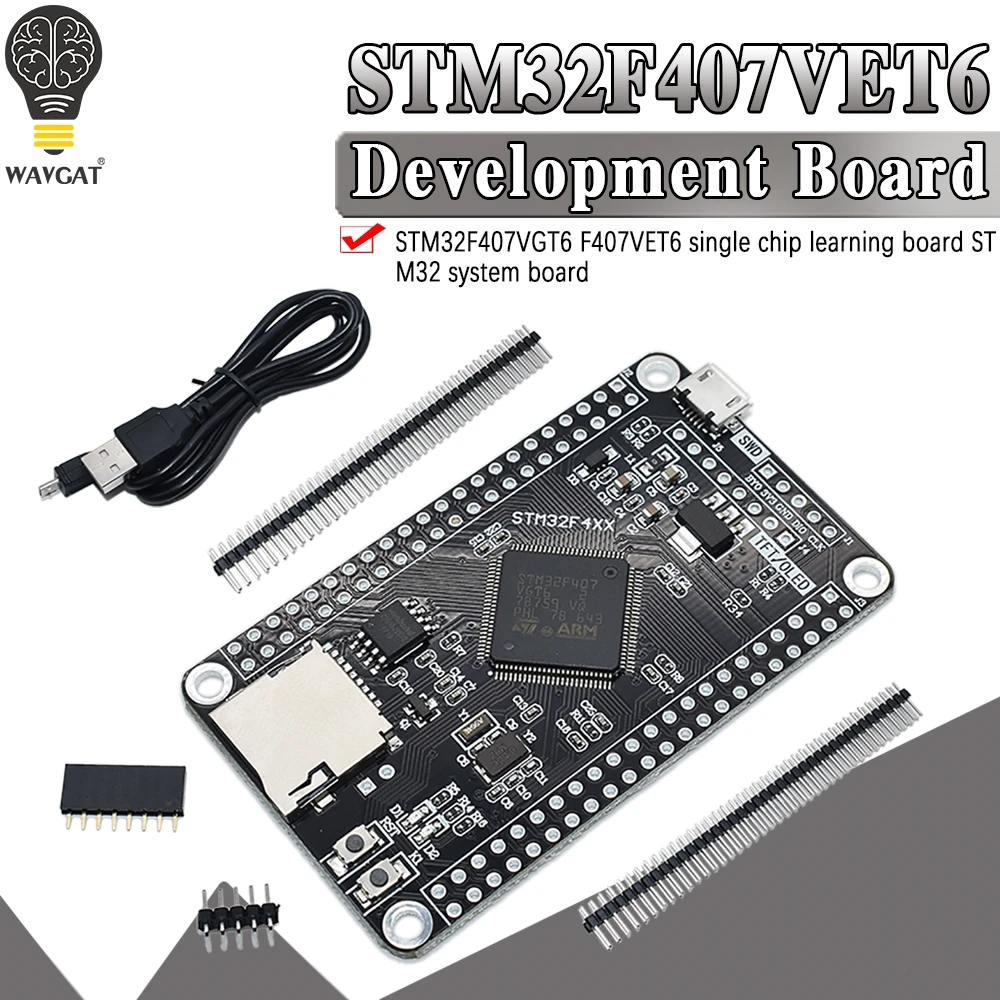 Oficjalna płyta główna systemu STM32F407VET6 STM32F407VGT6 STM32 Płyta rozwojowa STM32F407 F407 Jednoukładowa płyta edukacyjna