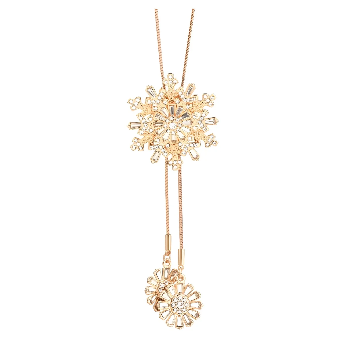

Autumn and winter rotating snowflake sweaters, chain brooches, fashionable and elegant clothes, corsages and accessories