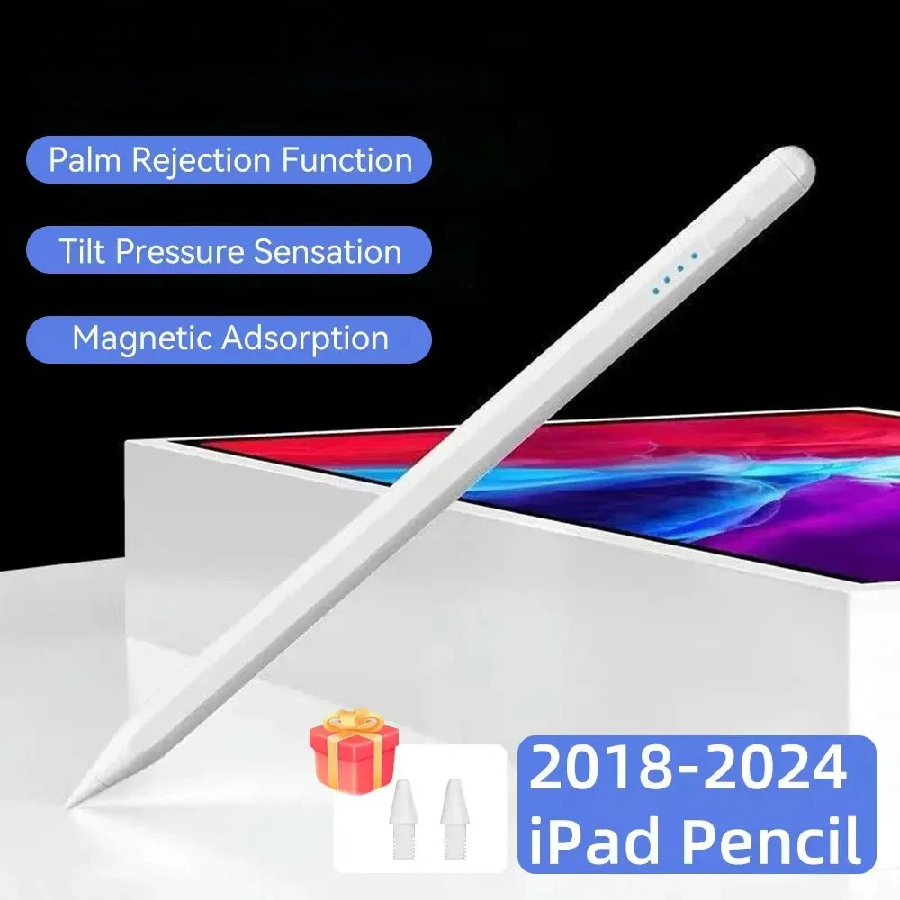 

Stylus For Apple Pencil 2025 iPad Air 11 Air 13 M2 M3 Pro 13 11 M4 5/6/7/8/9/10th Gen A16 Air 3/4/5 Mini 5 6 with Palm Rejection