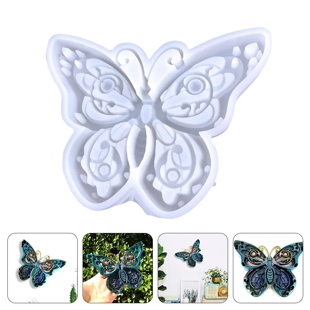 

Crafts 3D Butterfly Mould DIY Mold Epoxy Resin Butterflies White Silica Gel Wall Decor