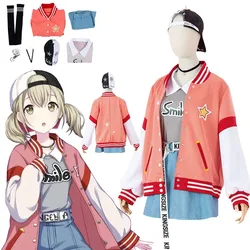 Anime Azusawa Kohane cosplay costume cool colorful stage Feat Vivid BAD SQUAD Khn jacket wig female uniform hot new