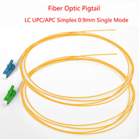 20/50/100/200PCS LC APC Fiber Optic Pigtail Simplex 0.9mm 9/125 Single Mode 1 core SM SX LC UPC Optical Fiber Pigtail 1M Cable
