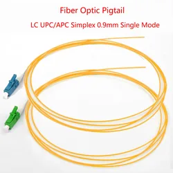 20/50/100/200PCS LC APC Fiber Optic Pigtail Simplex 0.9mm 9/125 Single Mode 1 core SM SX LC UPC Optical Fiber Pigtail 1M Cable