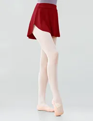 Women Girls ballet Skirts Adult Dance Dress Black Ballet Tutu Dance Wear Side Split Ballet Short Skirts For Ballerina