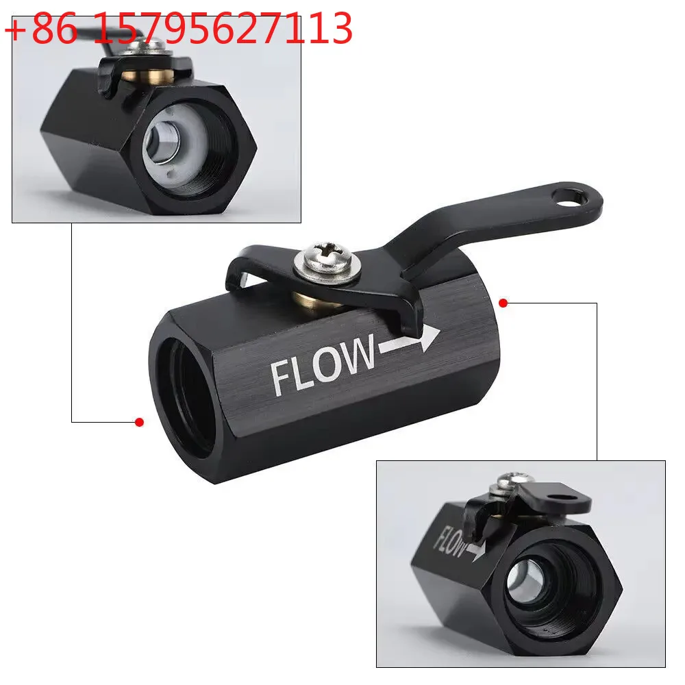 Aluminum Auto Parts In-line Fuel Cut-off Valve Maled Fuel Delivery AN6 AN8 AN10