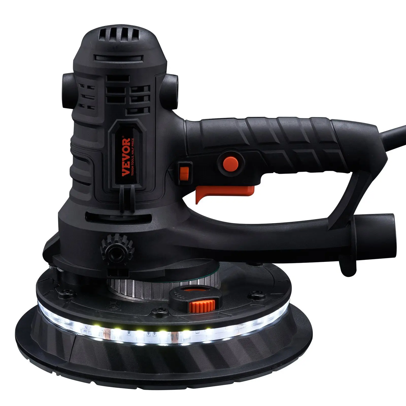 

Drywall Sander 800W Brush Motor 1200-2300RPM Variable Speed & Auto Vacuum