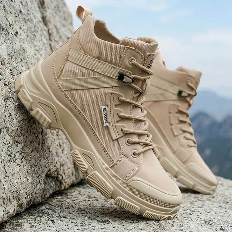 

Spring/Summer High-Top Large Size Simple Versatile Durable High-Quality Retro Elegant Style Casual Sports Men's Shoes