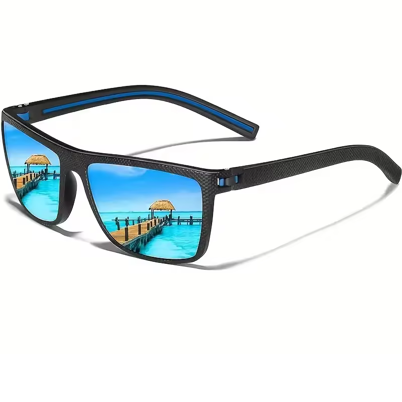 Square Polarized Sunglasses for Men and Women Lightweight Frame Sun Glasses - Image 11