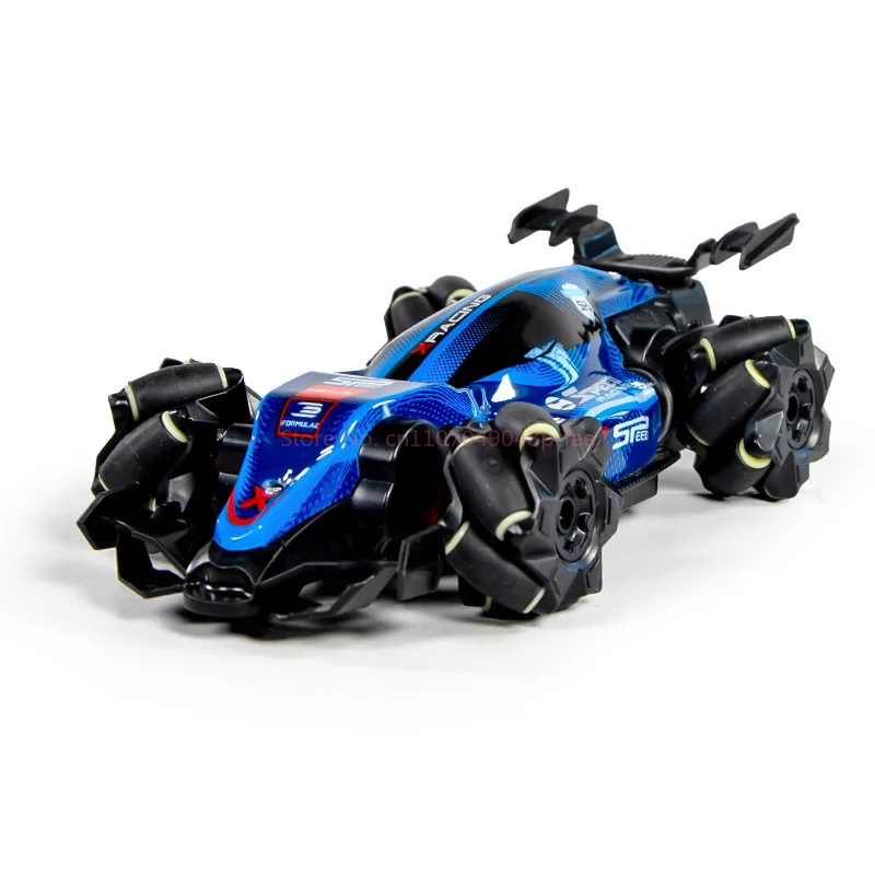 Coche de Control Remoto con Sensor de Gestos, Tracción en las Cuatro Ruedas, Luces de Carreras Todoterreno, Coche de Escritorio, Coche de Acrobacias para Niños