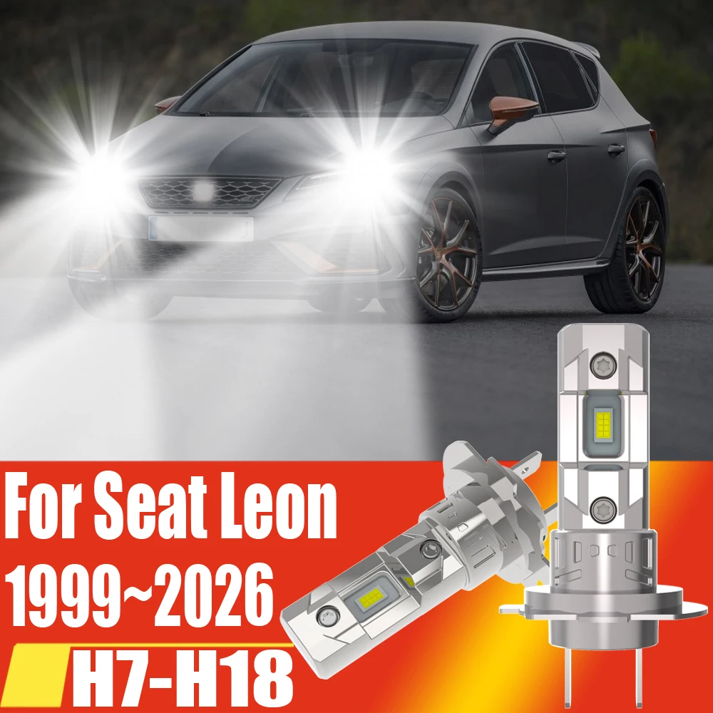 

2pcs H7 PX26D LED Light Canbus White Car Headlight Diode Bulb Vehicle Driving Running Auto Fog Lamp 12V For Seat Leon 1999~2026