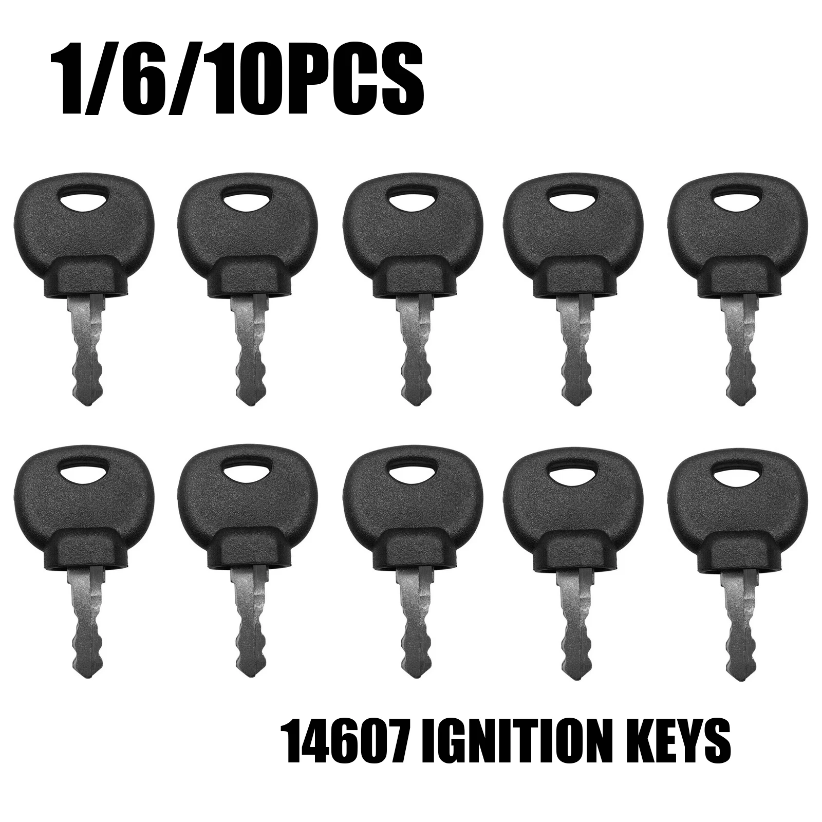 

1/6/10Pcs 14607 Heavy Equipment Ignition Keys For JCB Bomag Dynapac Terex Vibromax New Holland Volvo Ford Moxy Tractor Excavator