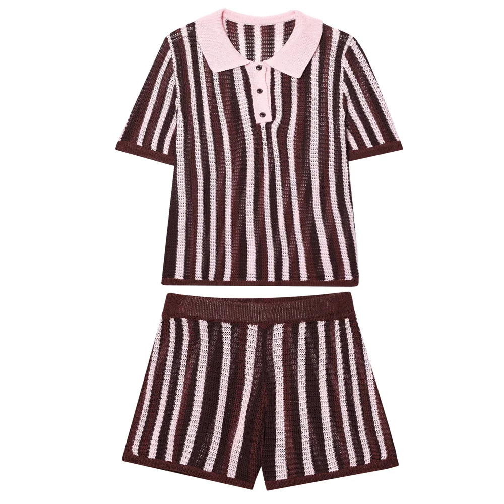 

Новые летние модные и повседневные трикотажные шорты-поло в европейском и американском стиле