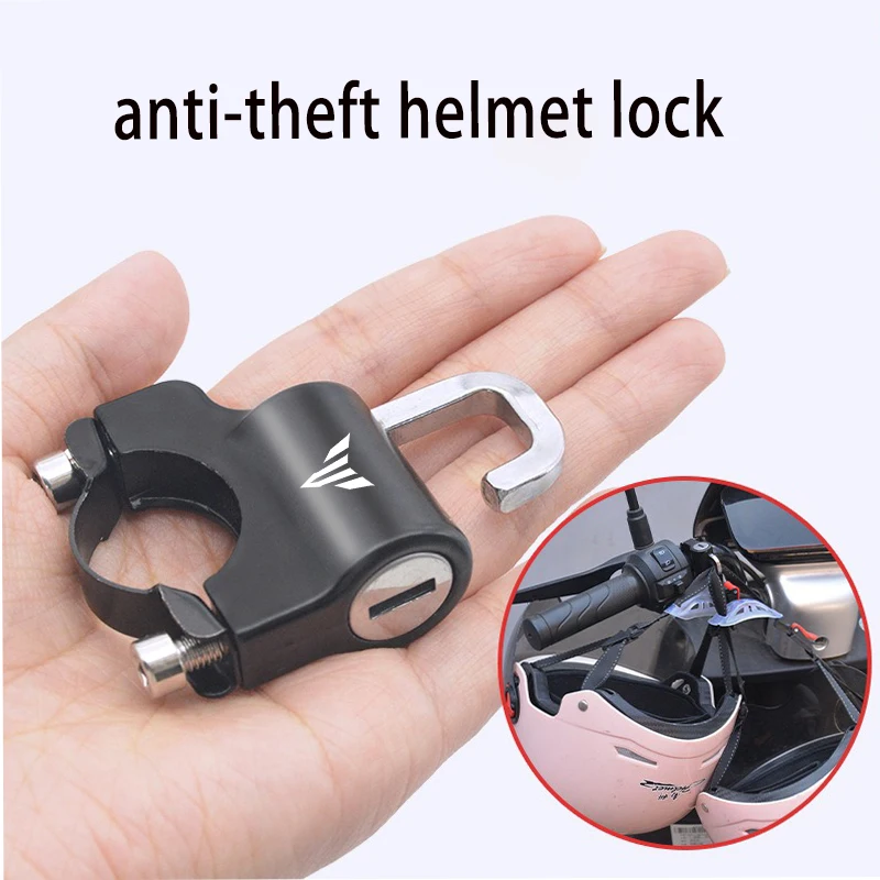 

Anti-theft Helmet Lock Handlebar Mount Universal Security Metal Lock for Yamaha mt 01 03 mt07 09 Motorcycles 22mm-26mm hook lock