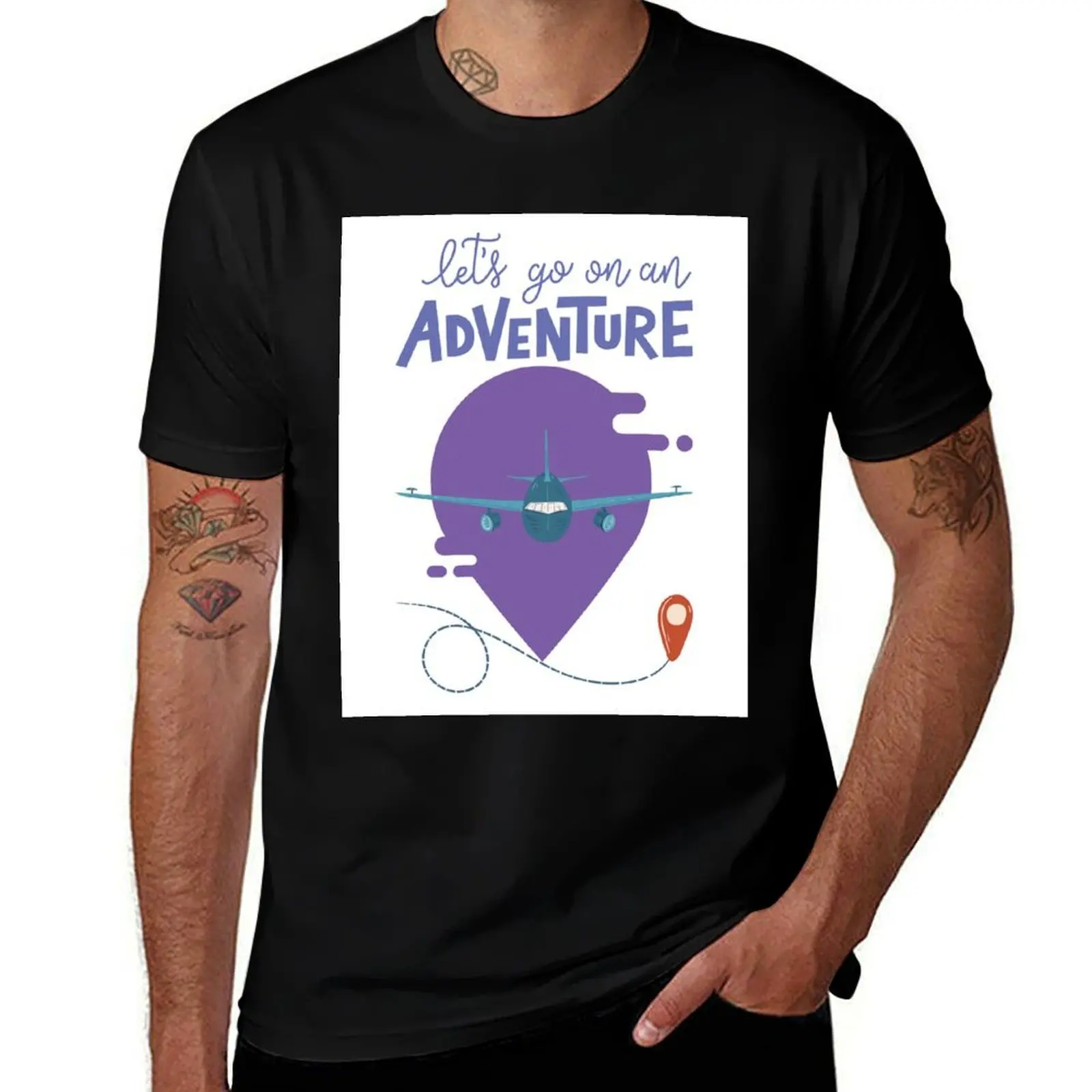 

ADVENTURE Is Coming T-Shirt plus size tops tops vintage graphic tee designer t shirt men