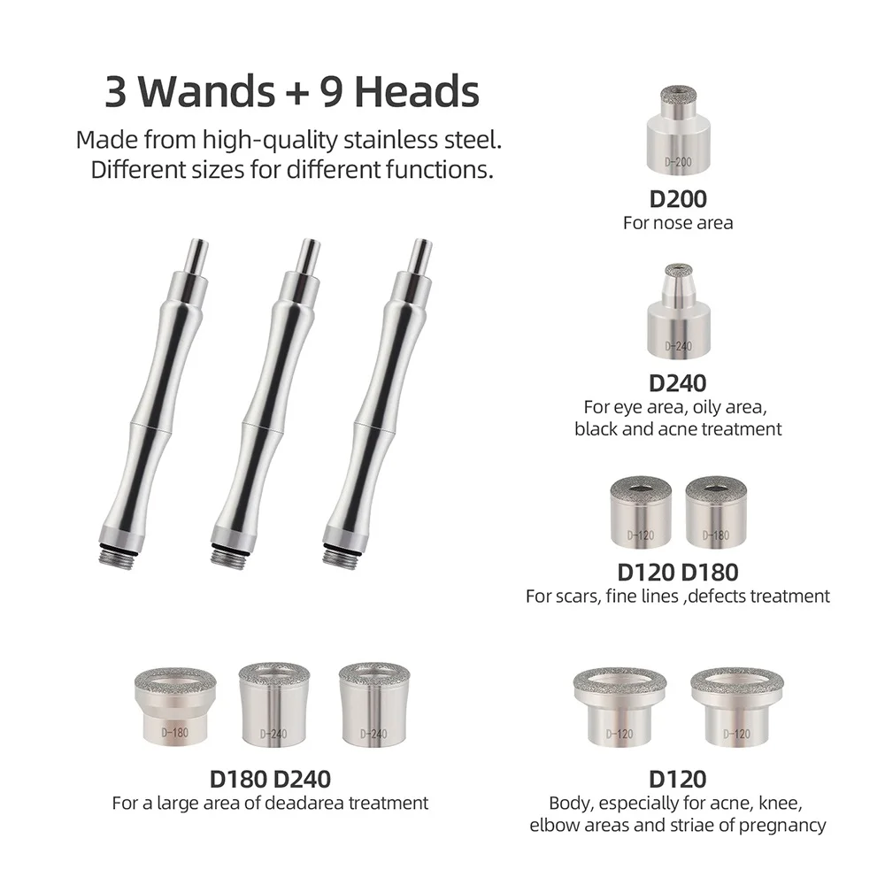 Professionele Gezichts Diamant Microdermabrasie Machine Thuisgebruik Gezicht Peeling Schoonheid Machine Exfoliatie Porie Reiniging Huidverzorging