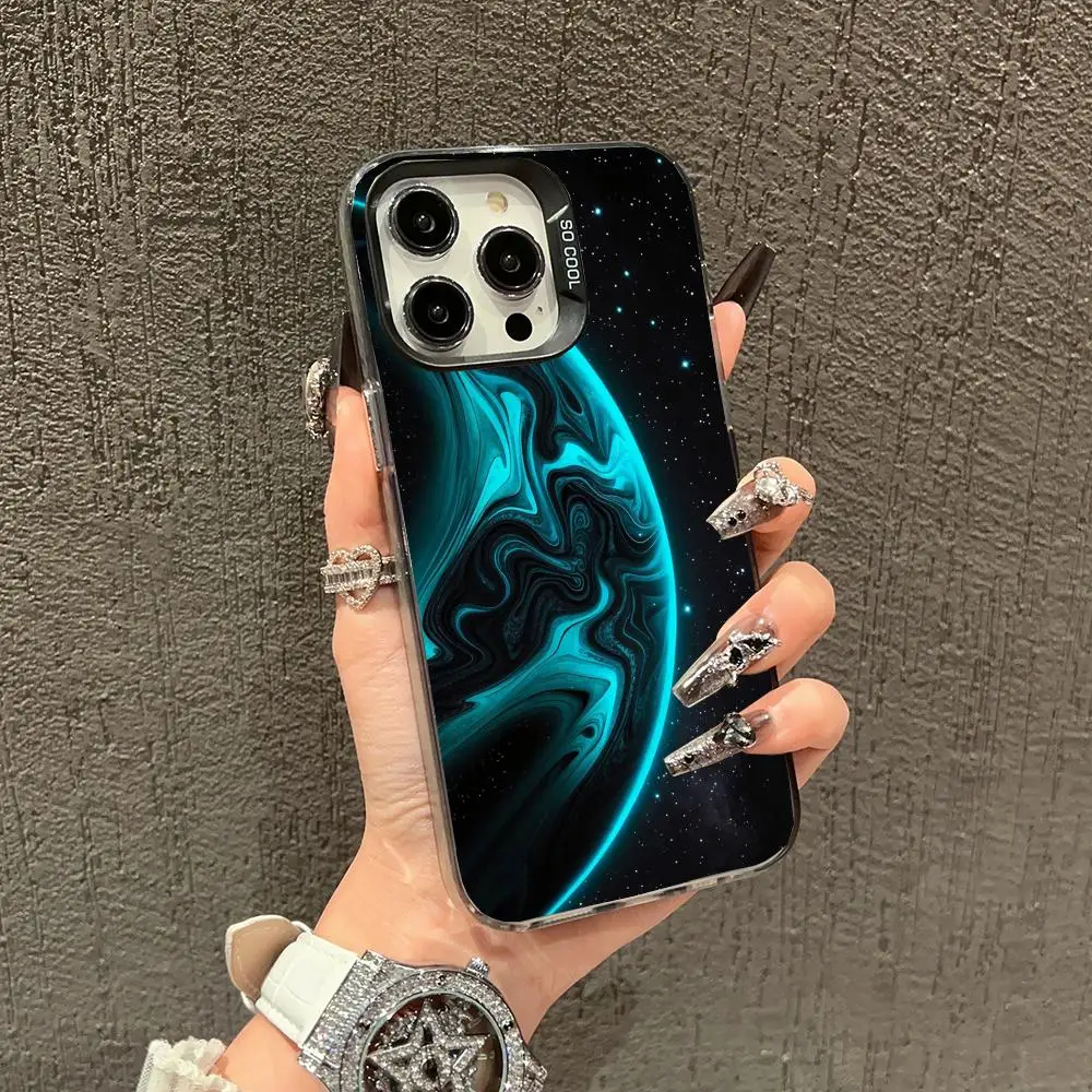 

Half of the planet Phone Case case for iPhone17 16 15 14 13 12 11 Pro/ Max/Plus shock-proof rear cover anti-fingerprint