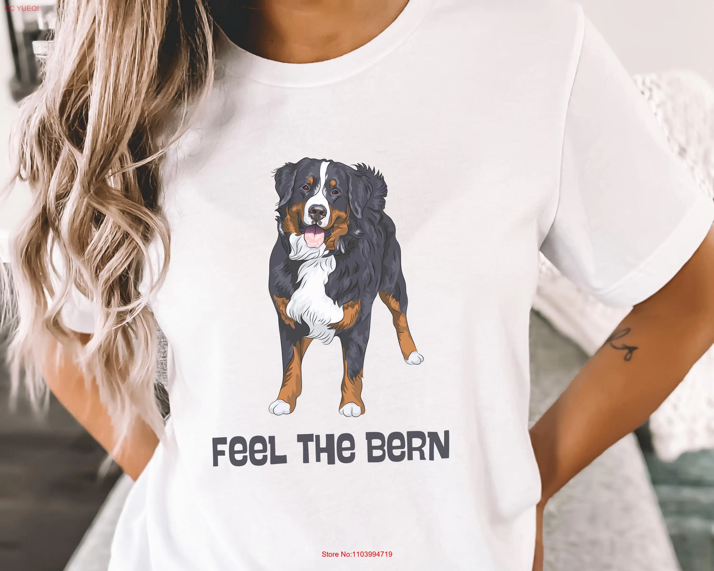 funny Bernese mountain dog shirt cute berner t gift for lover sarcastic women's tee mom fur mama dad pun