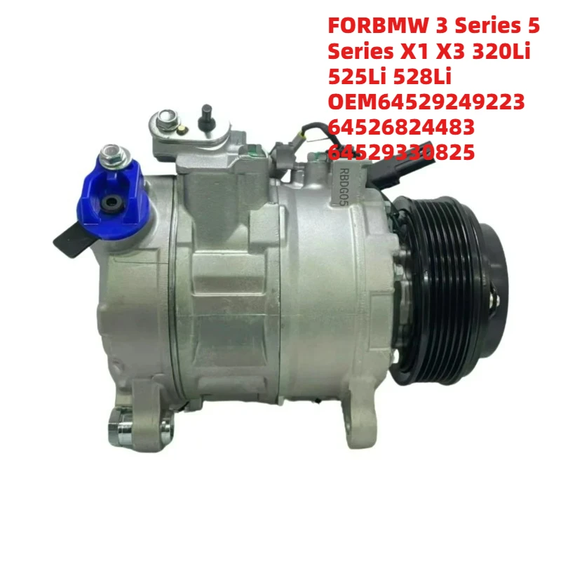 

Hot Selling FORBMW 3 Series 5 Series X1 X3 320Li 525Li 528Li OEM64529249223 64526824483 64529330825 Air Conditioning Compressor