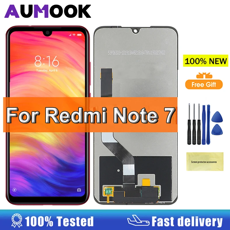 6.3 "Note 7 Display Voor Xiaomi Redmi Note 7 Lcd Touch Screen Vervanging Voor Redmi Note 7 Pro M1901F7H M1901F7G Display