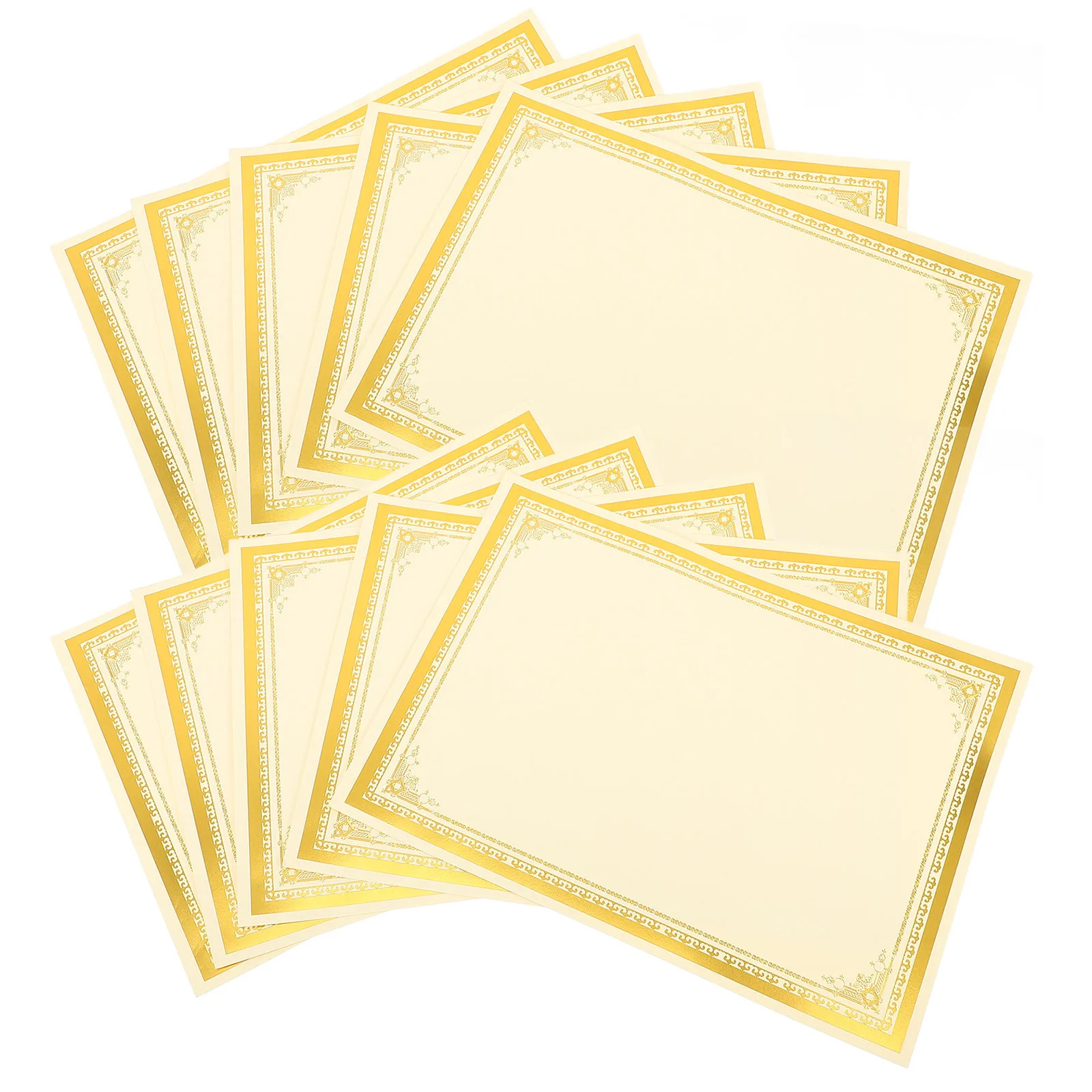 10 قطع من ورق شهادة الدبلوم الفارغة تجربة كتابة سلسة لشهادات شرف التخرج