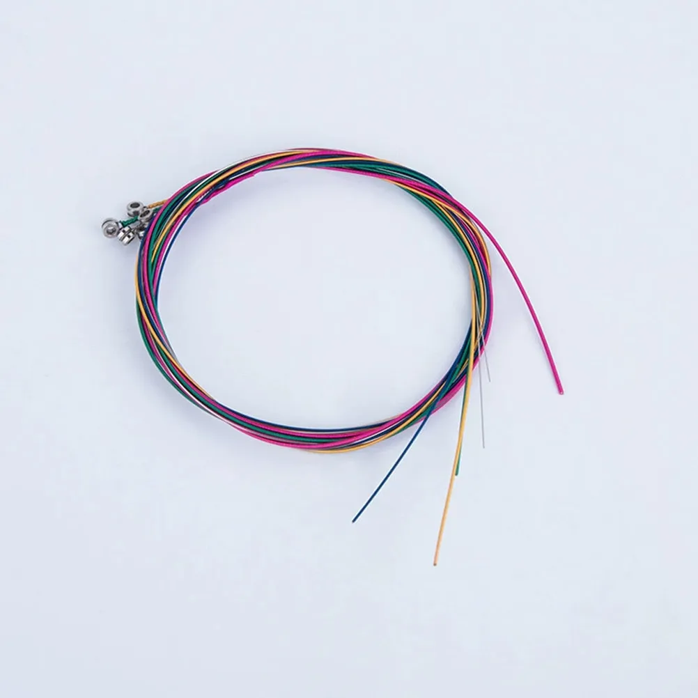 Musical Instrument With Strings - สายกีตาร์โฟล์ค ทองแดงแดง ทองเหลือง เหล็กสี สำหรับเปลี่ยนสายกีตาร์โปร่ง เครื่องดนตรี