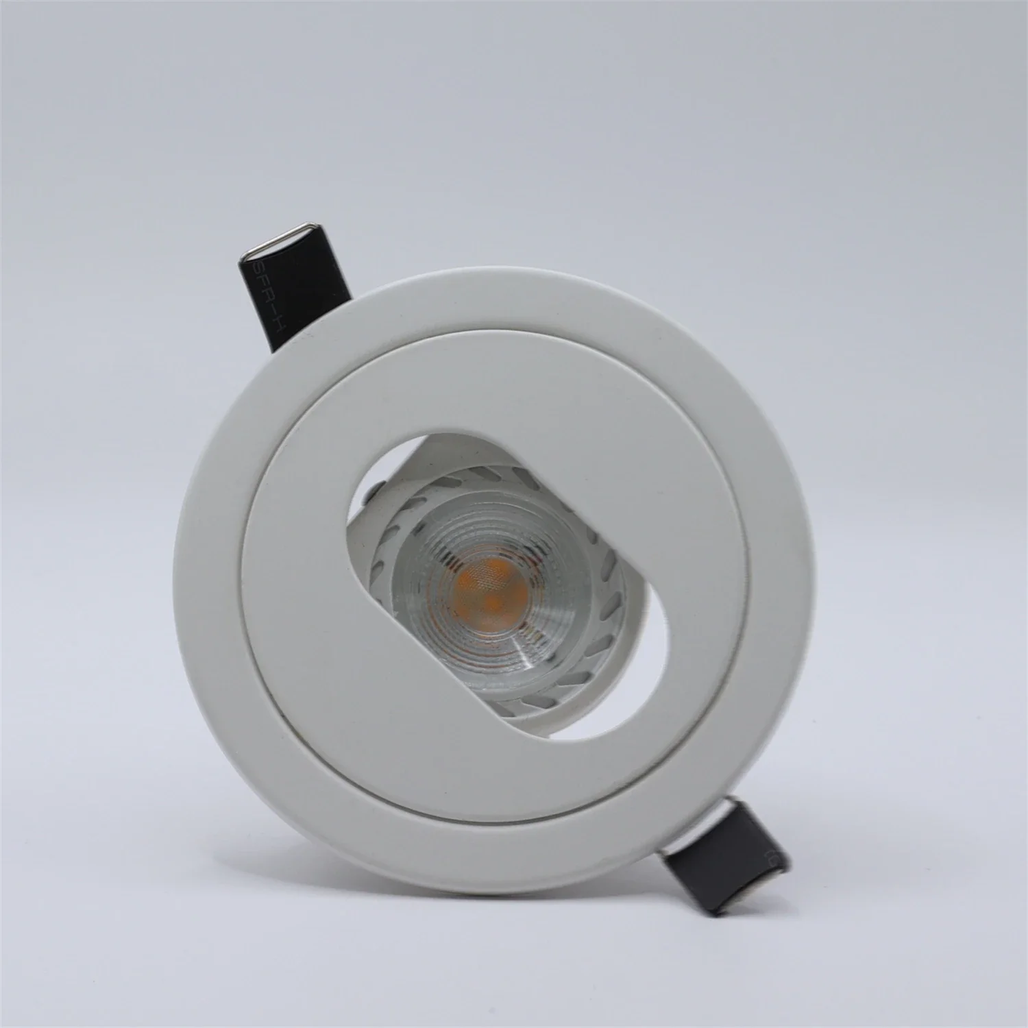 Lámpara de decoración empotrada MR16, foco LED de globo ocular con marco de ajuste de bombilla GU10 6W