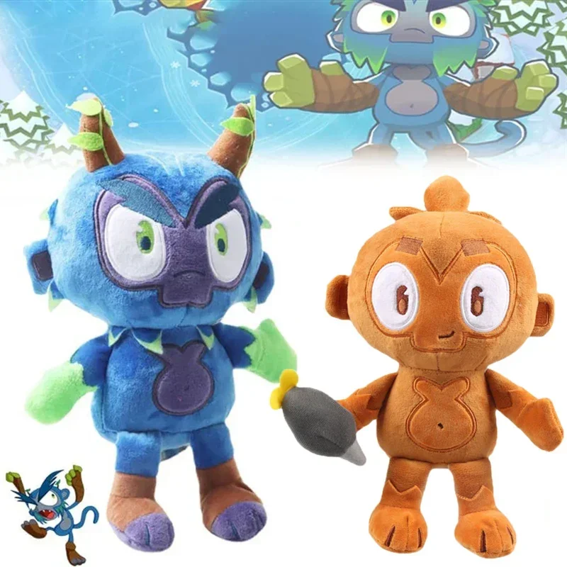 Game Bloons TD 6 Plush Toys Cartoon Dart Monkeys Stuffed Dolls Cartoon Gwendolin Obyn Greenfoot Plushie Figure Christmas Gifts