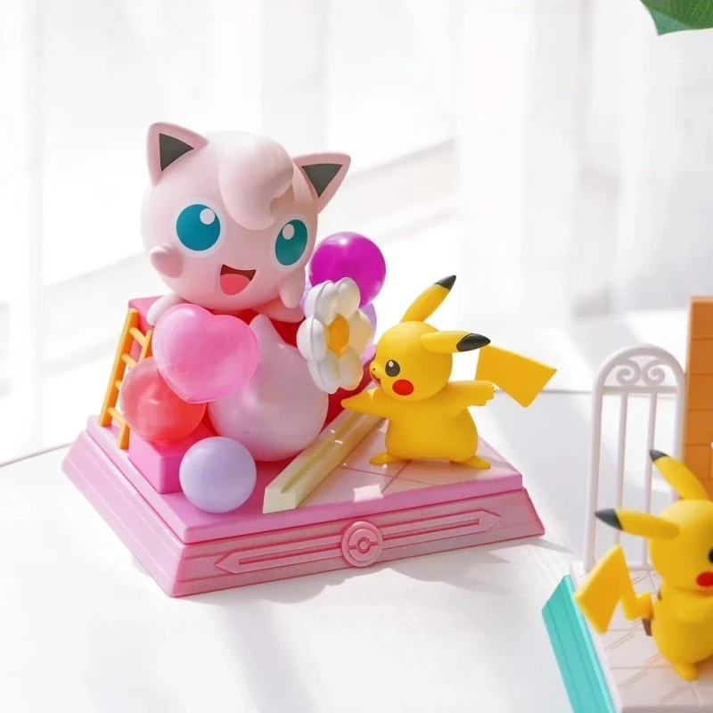 

Коллекционные фигурки Funism Authentic Pokémon: серия «Пикачу и друзья» — зимняя сцена, подарок для фанатов аниме