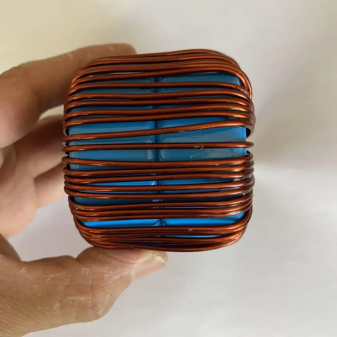 Silicon ferromagnetic powder core inductor 100uH~ 500uH~ 1mH filter inductor 30A~ 50A~ 100A with base