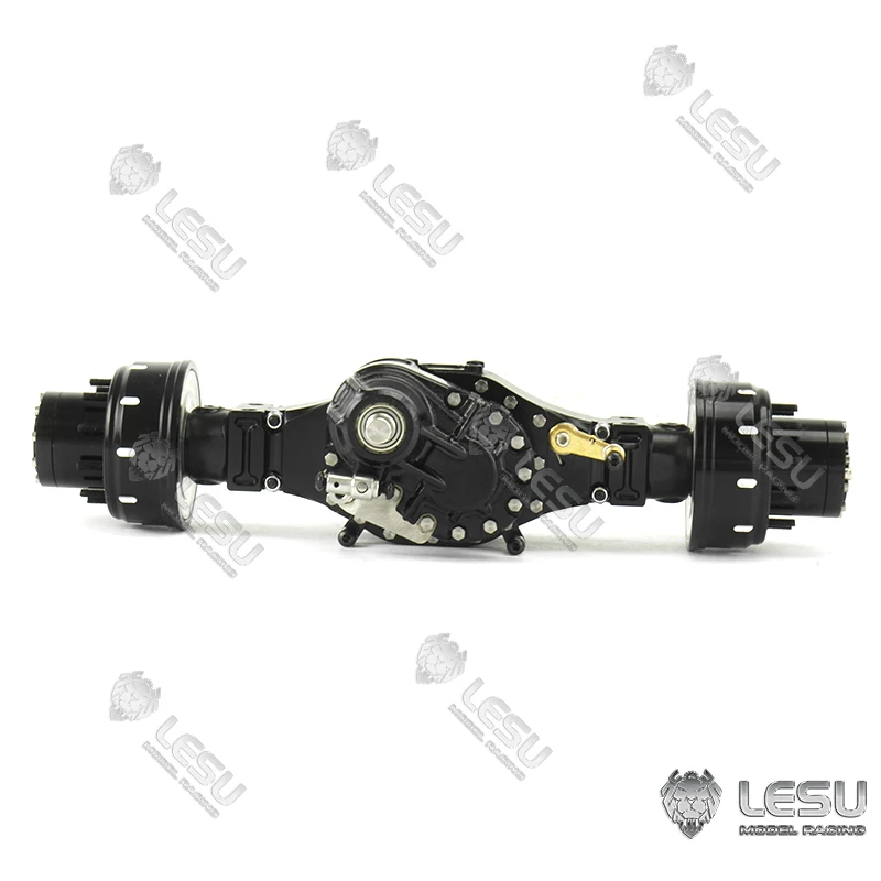 LESU Metal Rear Reduction Axle Interaxle Differential for Tamiyay Remote Control Dumper Toys 1/14 RC Tractor Truck Th16834-Smt3