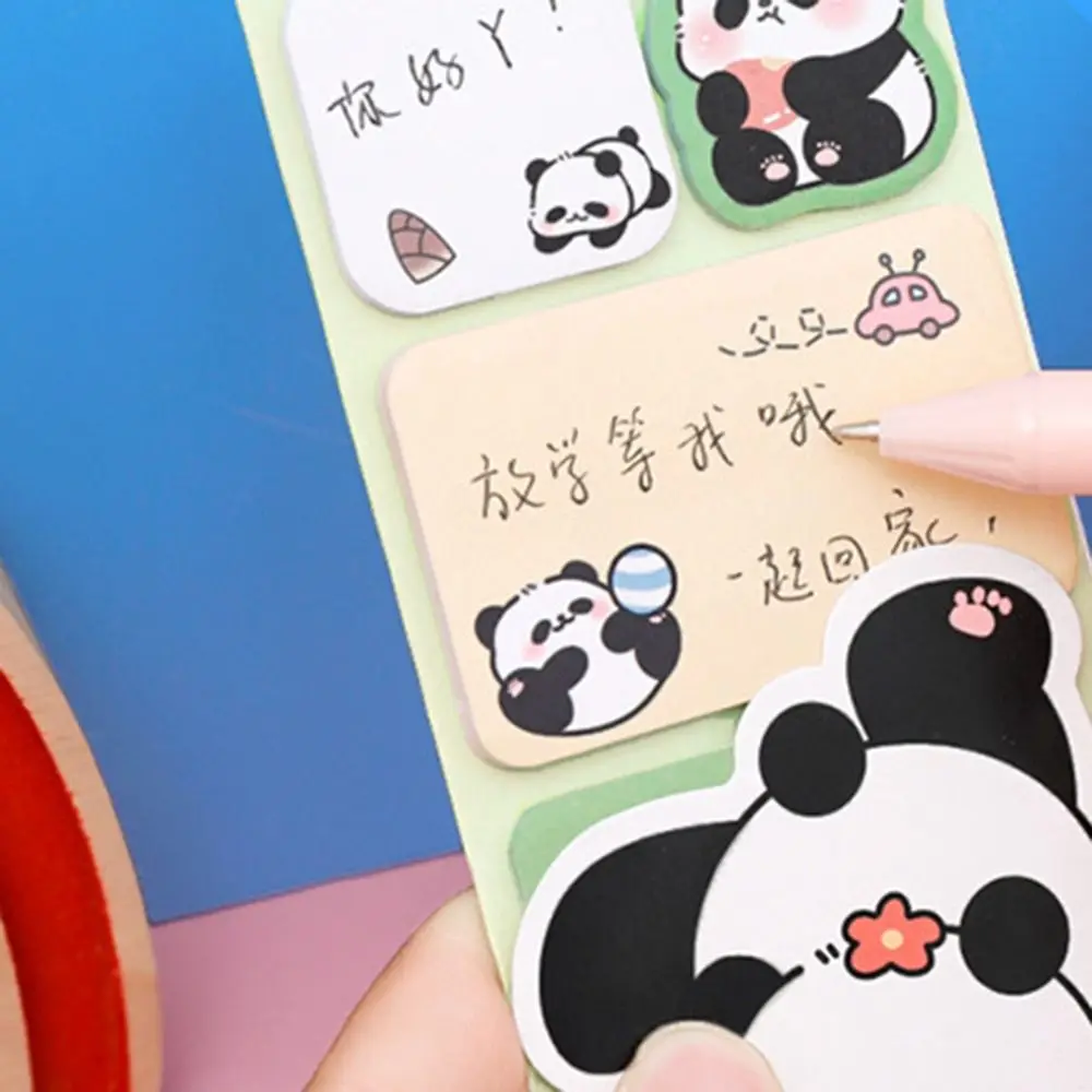 2 Pcs Paper School Supplies Cute Cartoon Notepad Girl Heart Colorful Sticky Notes Tearable Self-adhesive Memo Pad Classification