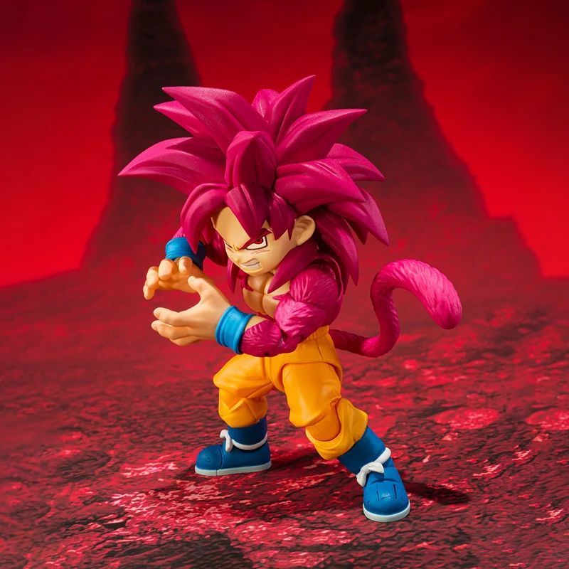 ฟิกเกอร์ BANDAI S.H.Figuarts ดราก้อนบอล ไดม่า ซูเปอร์ไซย่า 4 ซุนโกคู (มินิ) พีวีซี 8 ซม. อนิเมะ แอคชั่นฟิกเกอร์ ของสะสม โมเดล ของเล่น