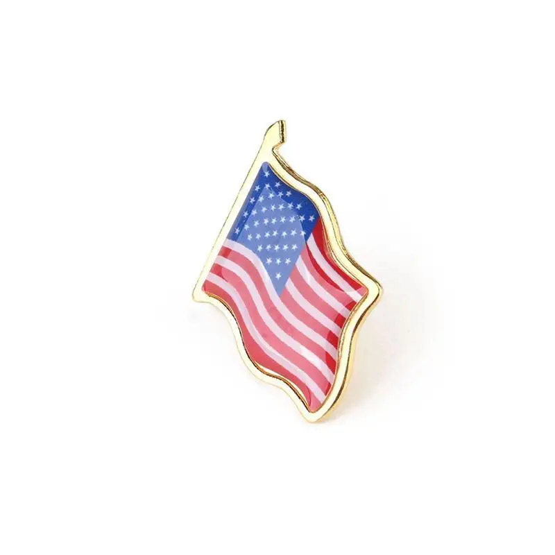 10PCS American Flag Lapel Pin United States USA Hat Tie Tack Badge Pin Metal Lapel Pin