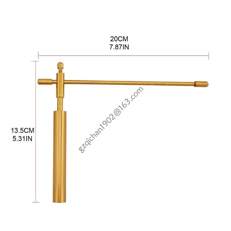 X7AB Dowsing Rods Flexible Rotation Copper Divination Tools,Retractable Portable Spirit Rods for Water Divining