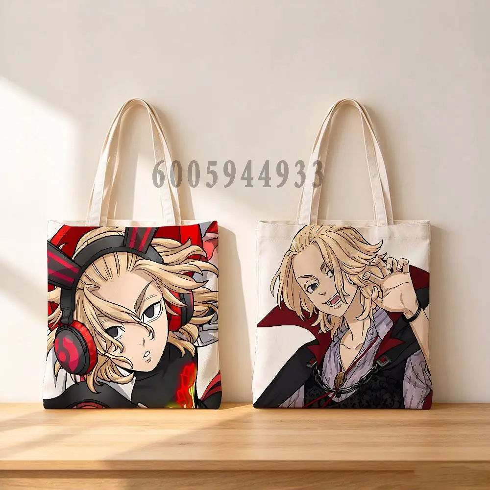 M-Manjiro Sano Female Printed Versatile Student Portable Office Handbag Bento Bag Handbag Sail Bag